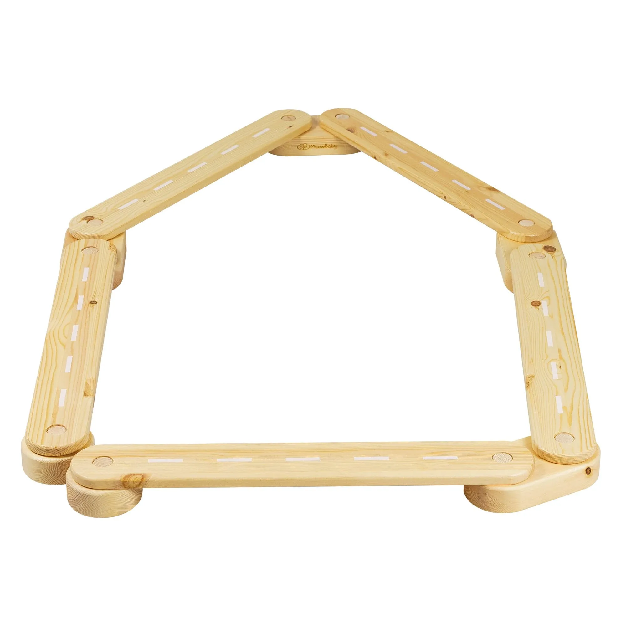 Wooden Balance Beam For Kids By Meowbaby - 5 Elements