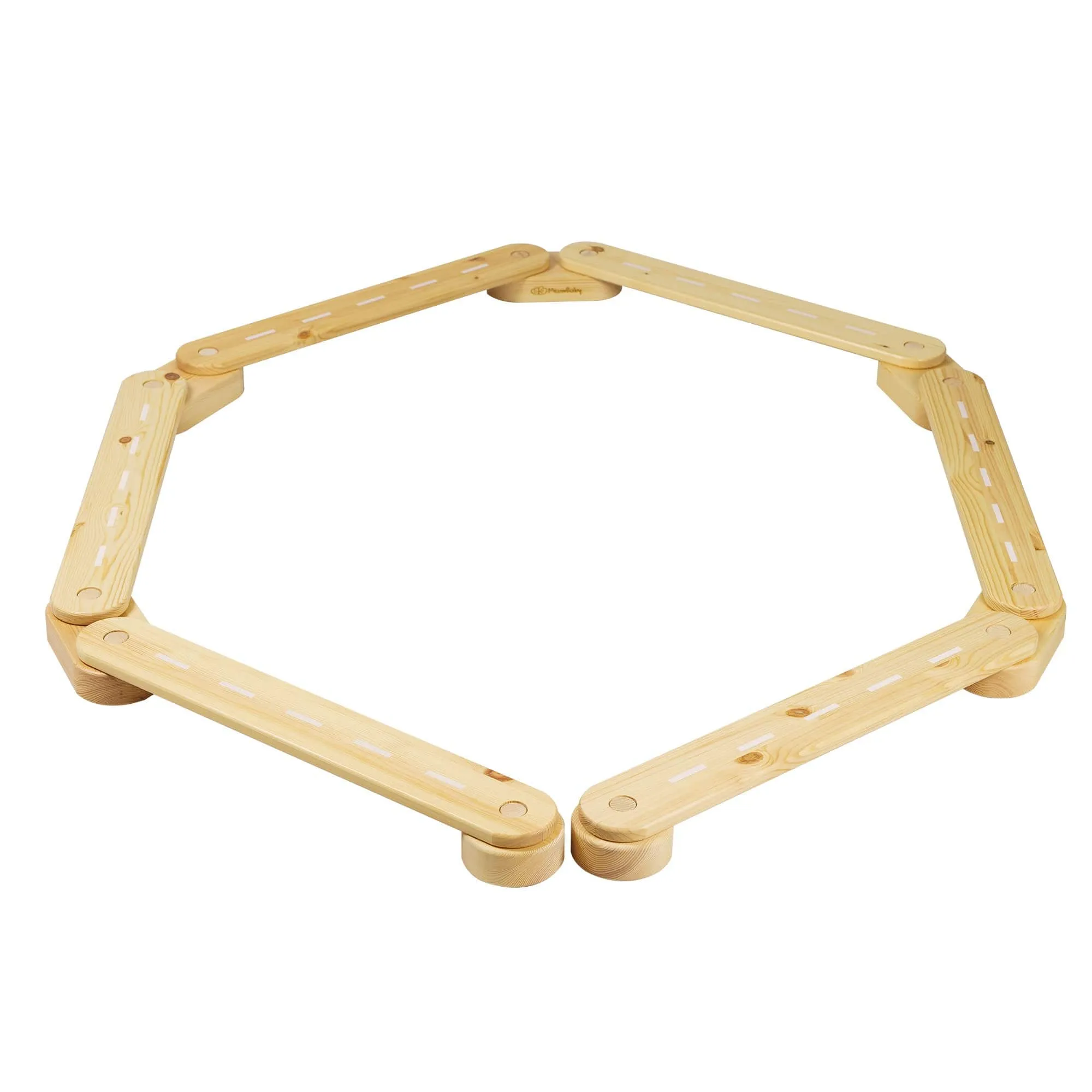 Wooden Balance Beam For Kids By Meowbaby - 6 Elements