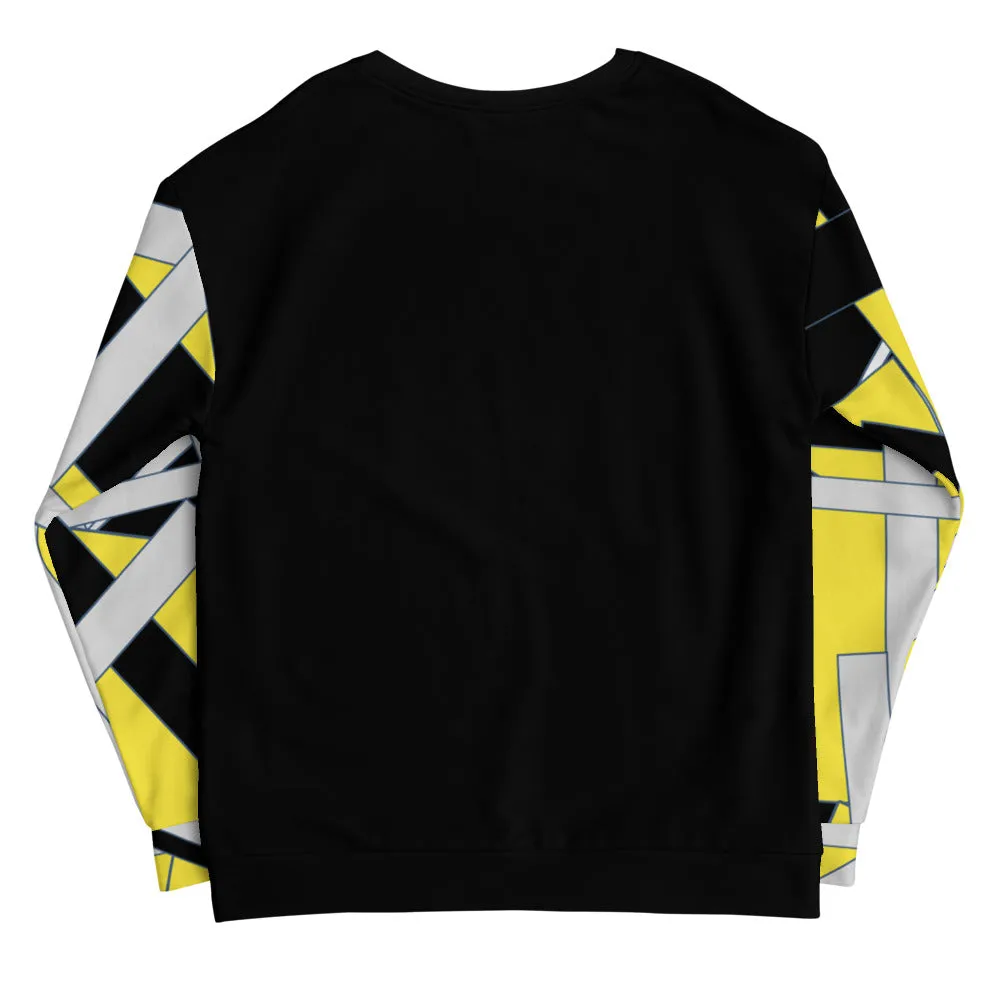 Yellow Geometric Unisex Sweatshirt